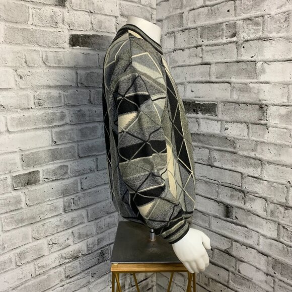 Vintage Tundra Sweater Medium Grunge Grandpa Dad 90s Biggie Crew Neck Pullover - Picture 3 of 12